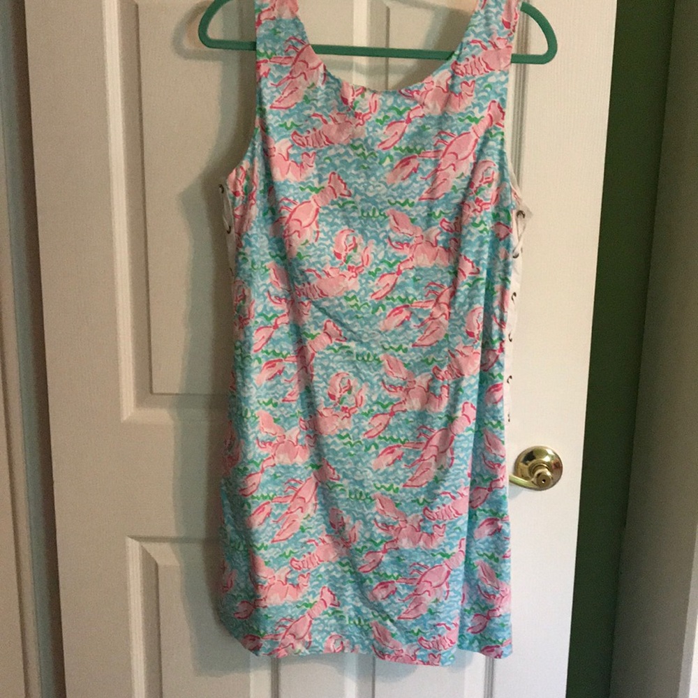 EUC LILLY PULITZER LOBSTAH ROLL DELIA SHIFT